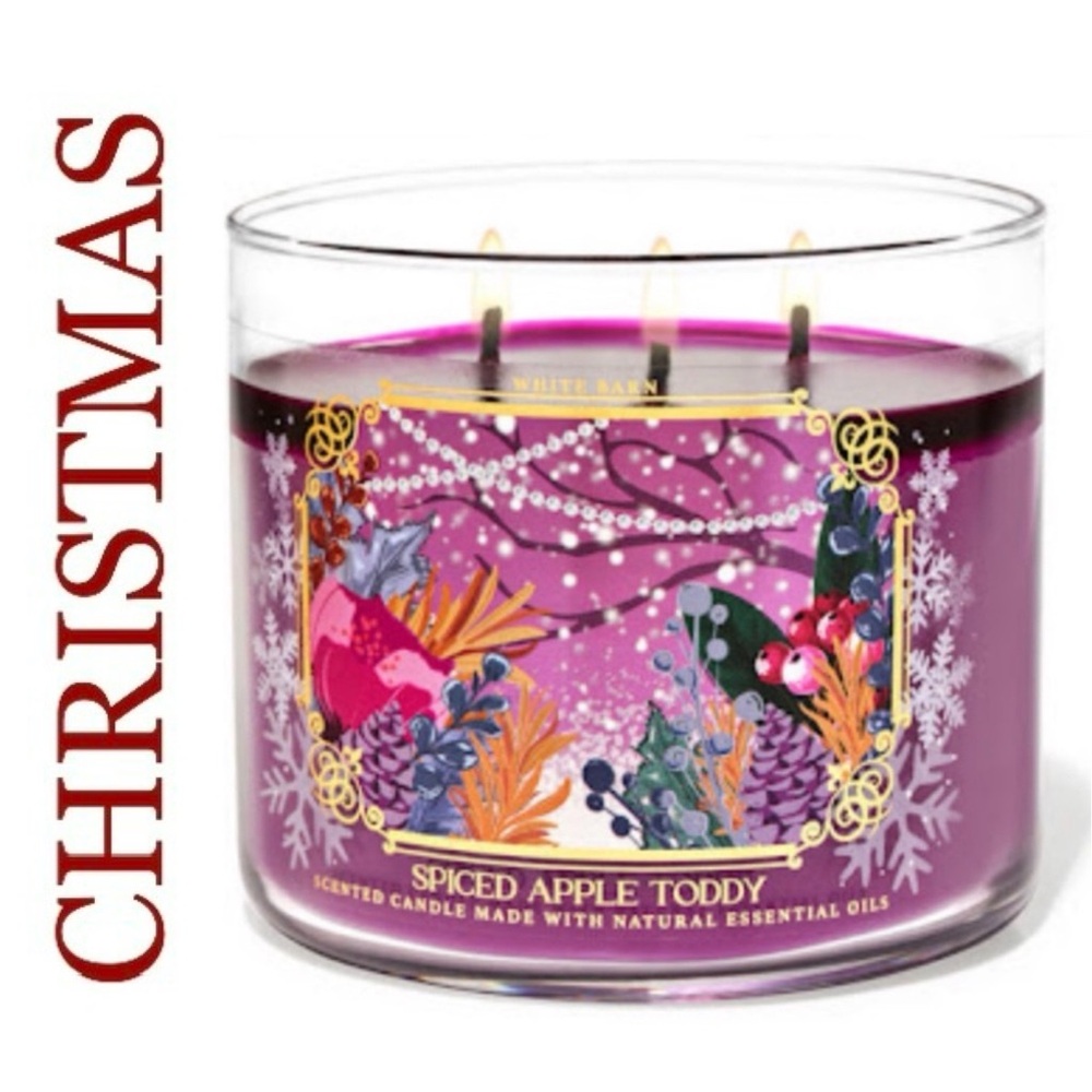 Bath & Body Works Spiced Apple Toddy 3 Wick Candle With Decorative Lid - Picture 15 of 15